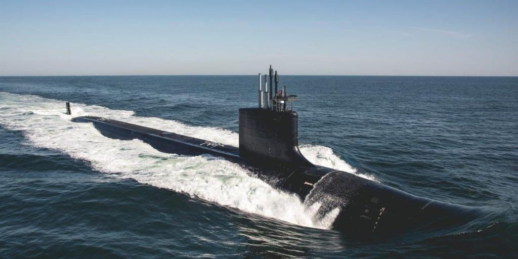 ATLANTIC OCEAN (Aug. 31, 2019) File photo of Virginia-class submarine future USS Delaware (SSN 791) at sea for sea trials.