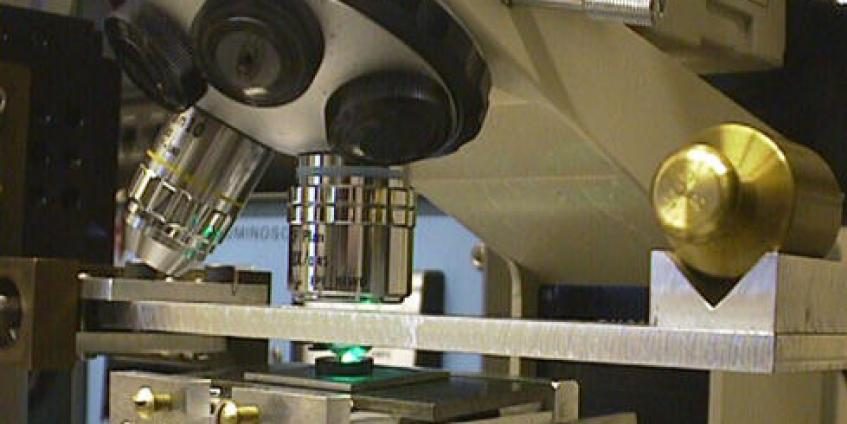Microscopes for Measuring Bondline Thicknesses https://www.nrl.navy.mil/chemistry/sites/www.nrl.navy.mil.chemistry/files/images/clip_image006.jpg / (Photo Credit: U.S. Naval Research Laboratory)