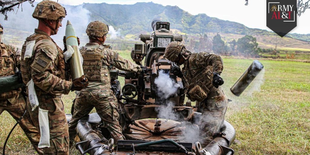 soldiers firing canons